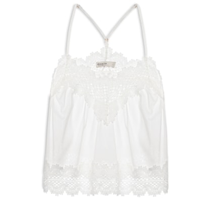 Blusa Feminina Algodão Com Renda - Branco