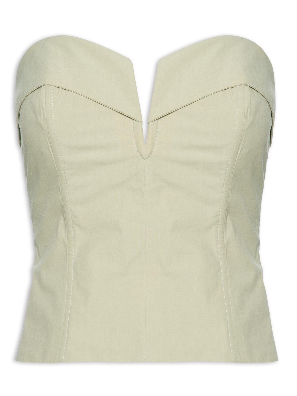 Blusa Feminina Algodão Decote V - Verde