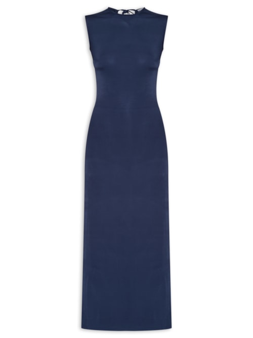 Blusa Feminina Alongada Assimétrica - Azul