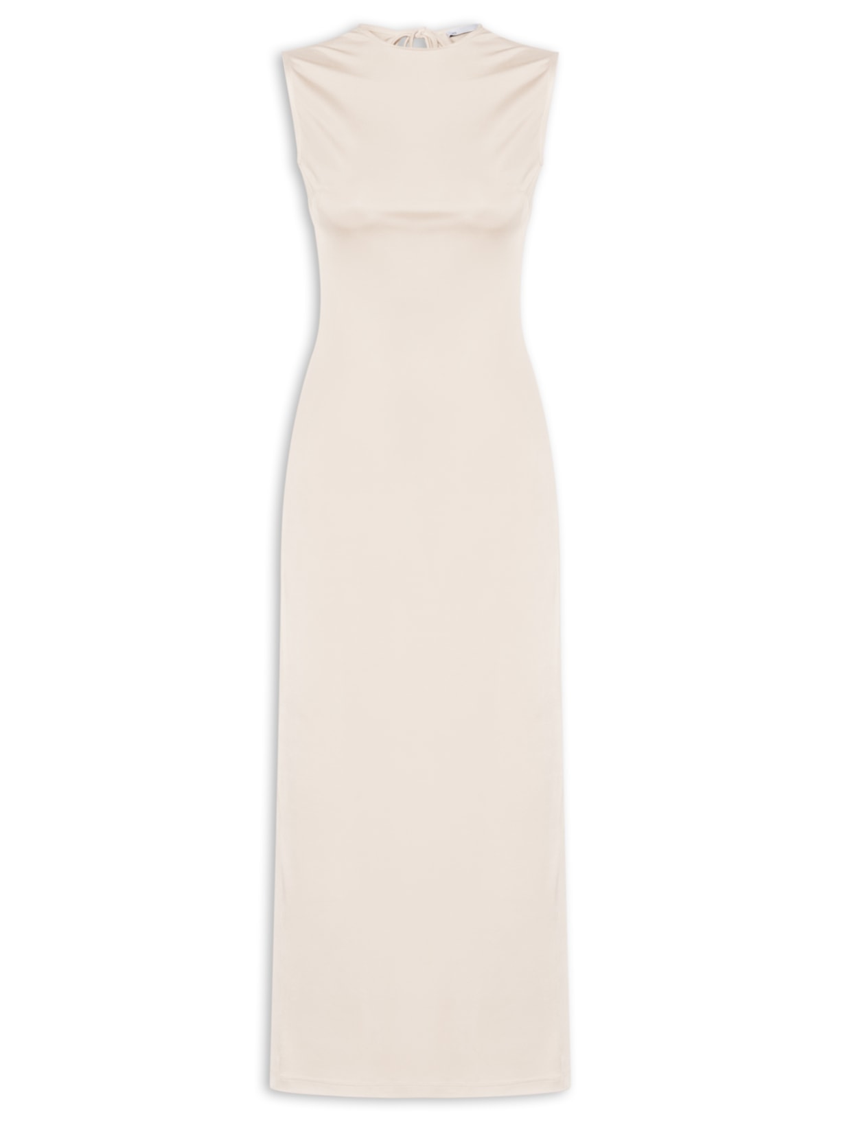 Blusa Feminina Alongada Assimétrica - Bege