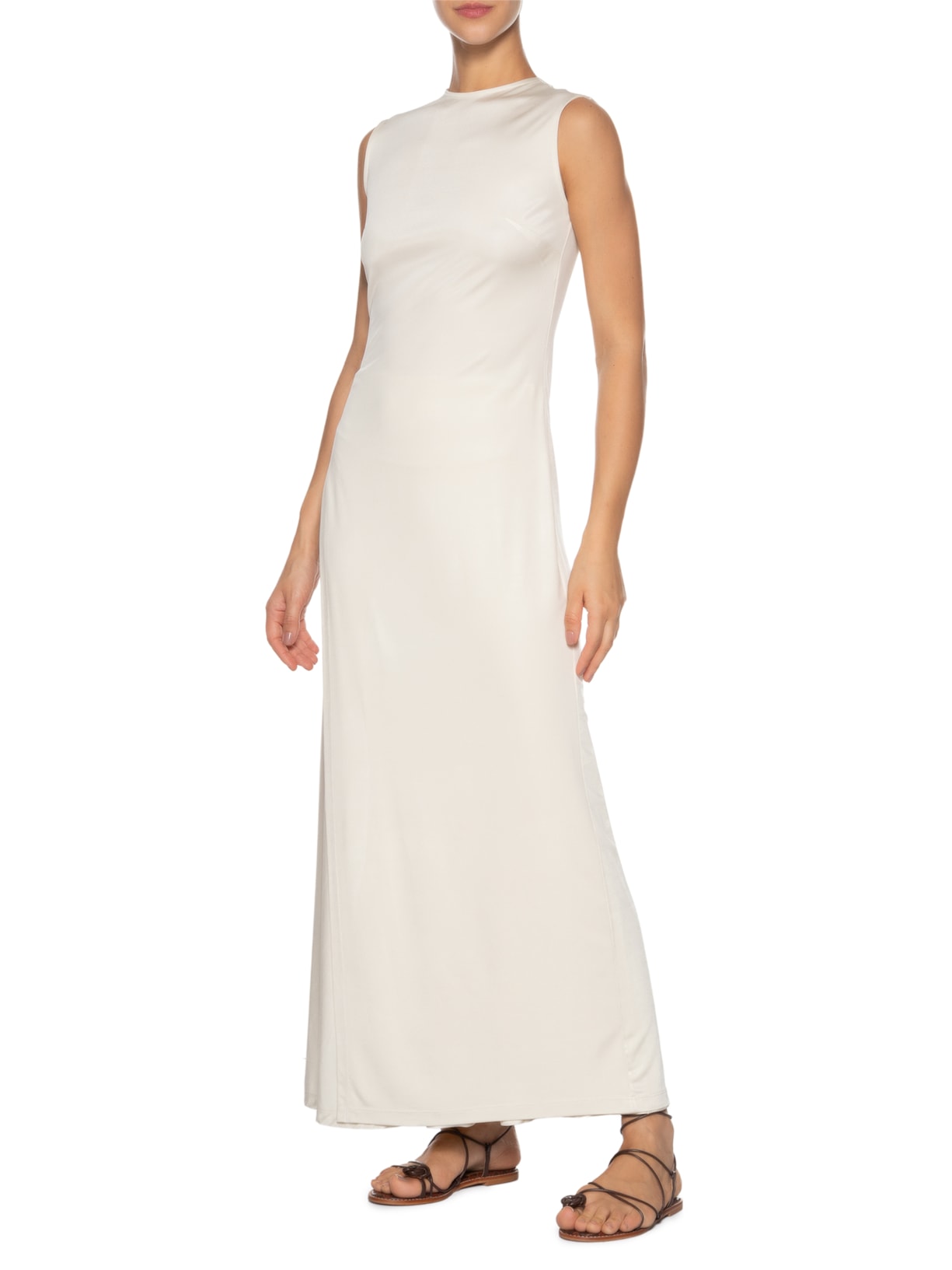 Blusa Feminina Alongada Assimétrica Off White '2Essential