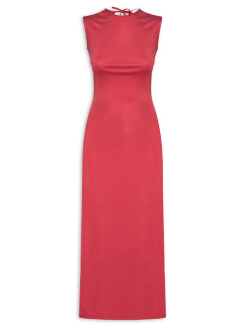 Blusa Feminina Alongada Assimétrica - Vermelho