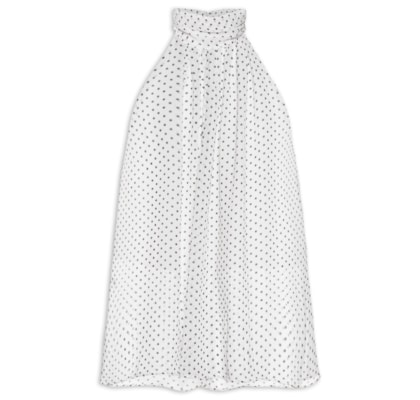 Blusa Feminina Alongada Com Decote Halter - Off White