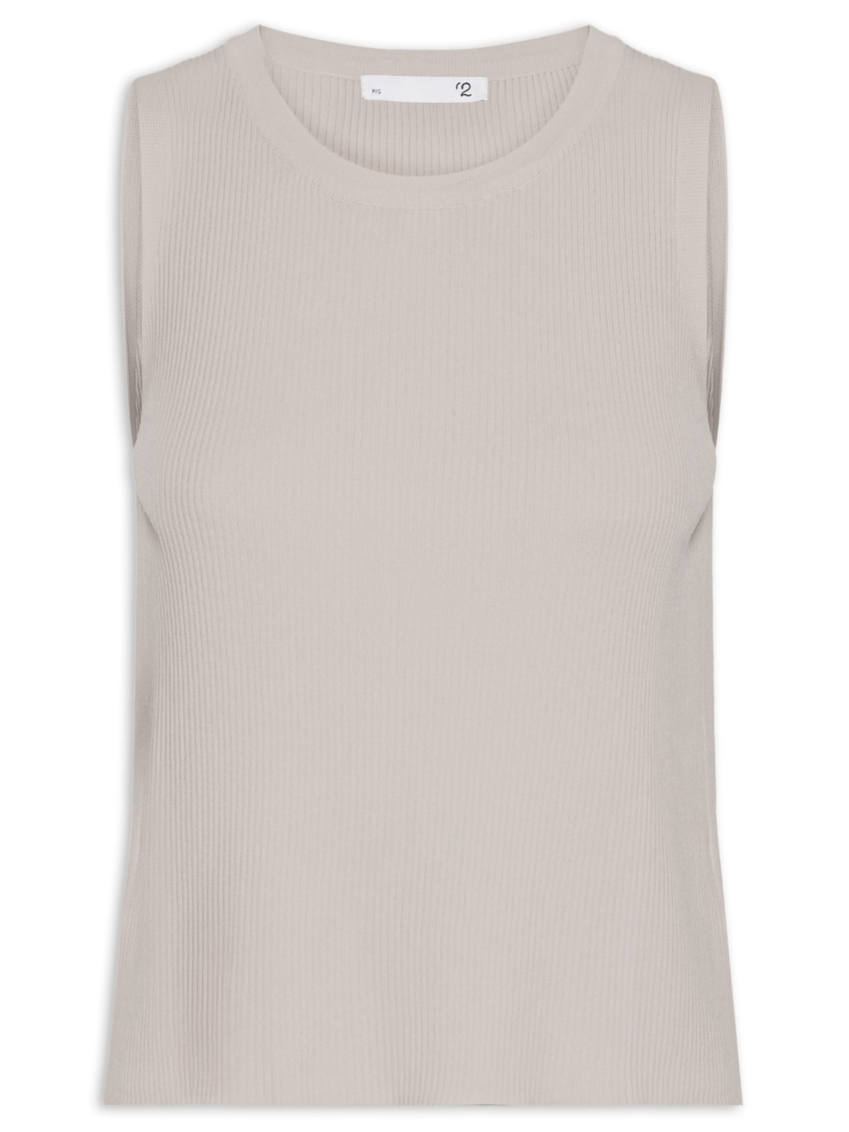 Blusa Feminina Alongada Em Tricot - Cinza