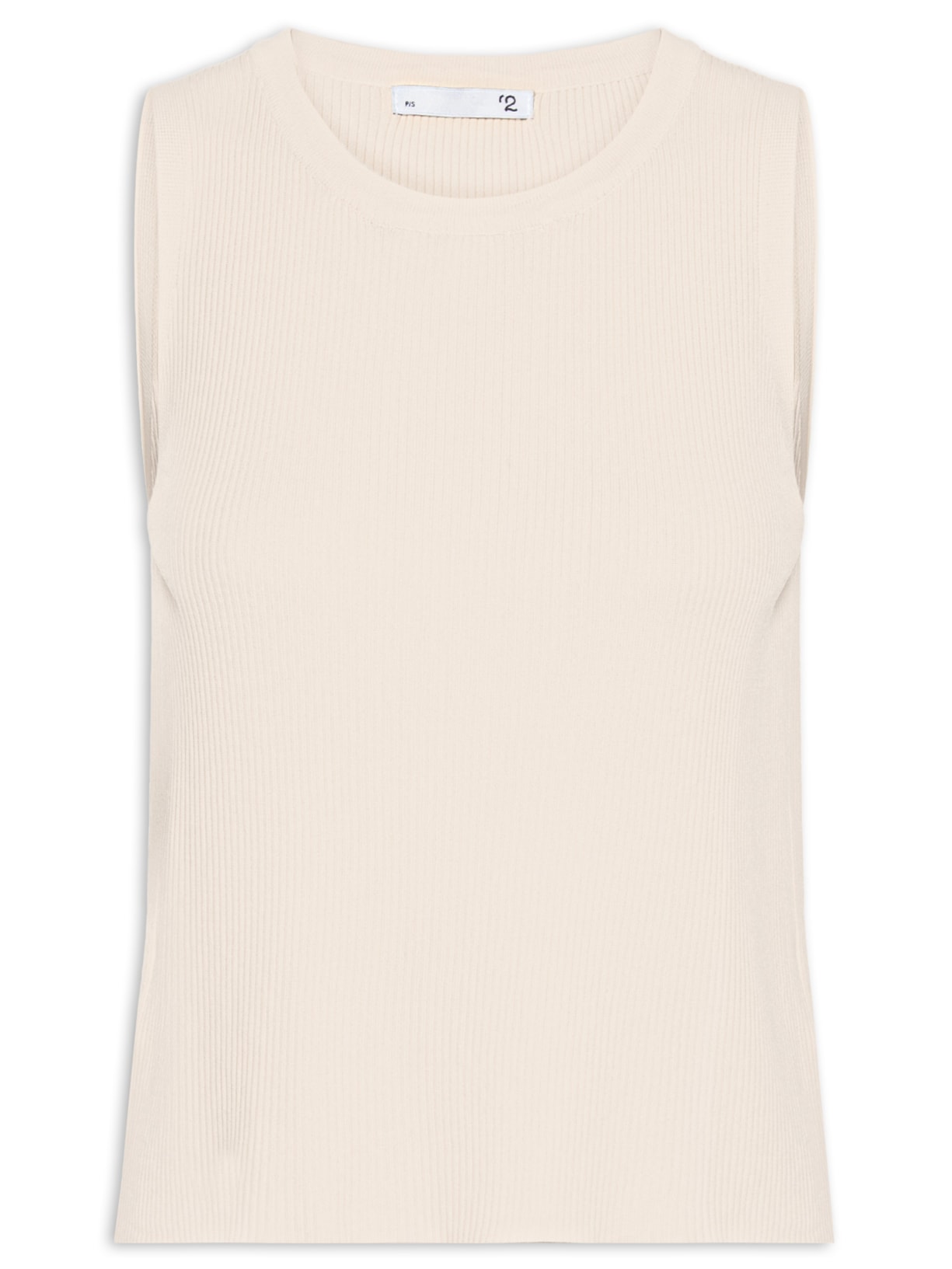 Blusa Feminina Alongada Em Tricot - Off White