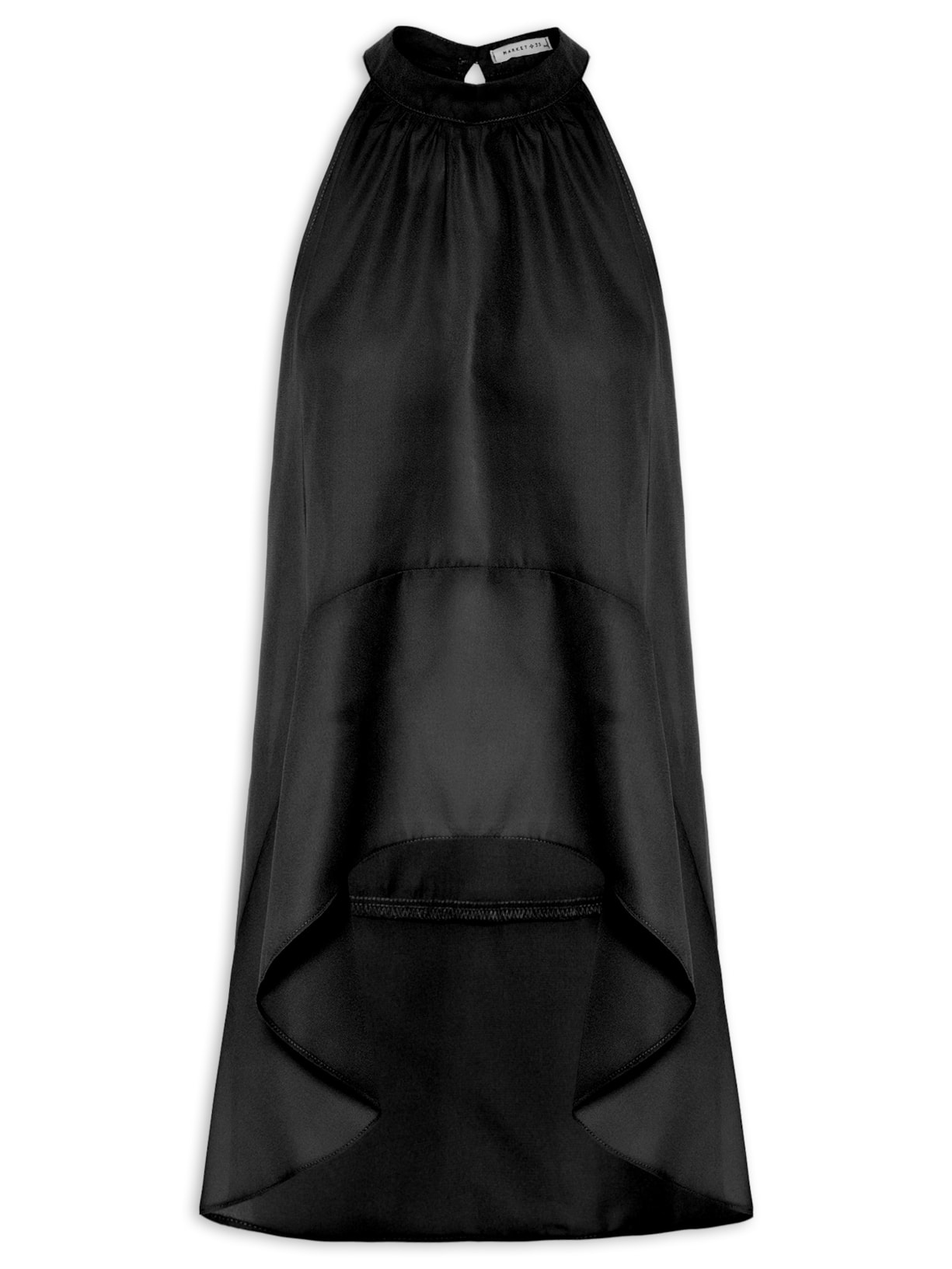 Blusa Feminina Alongada - Preto