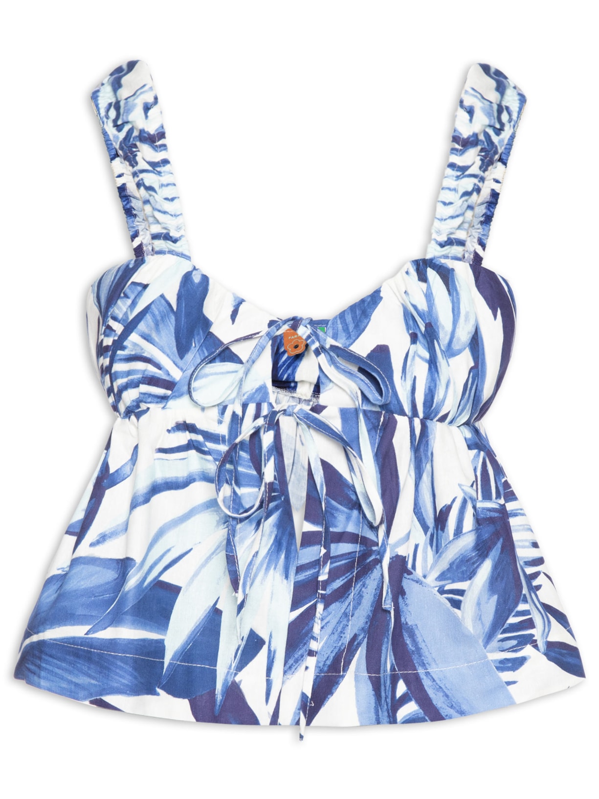 Blusa Feminina Amarração Bananarte - Azul