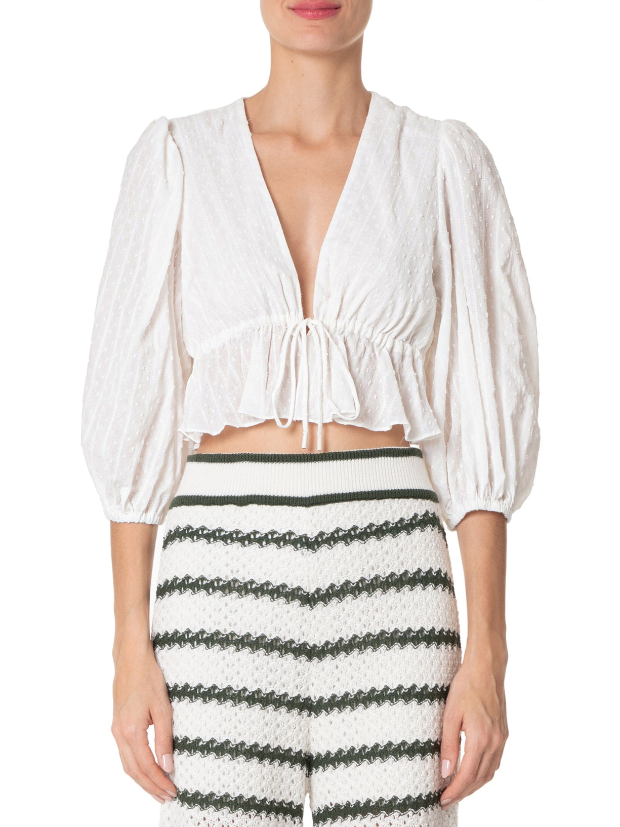 Blusa Feminina Amarração Busto Branco  Dress To