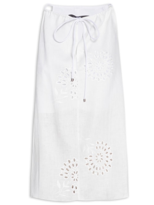 Blusa Feminina Amarração De Laise - Branco