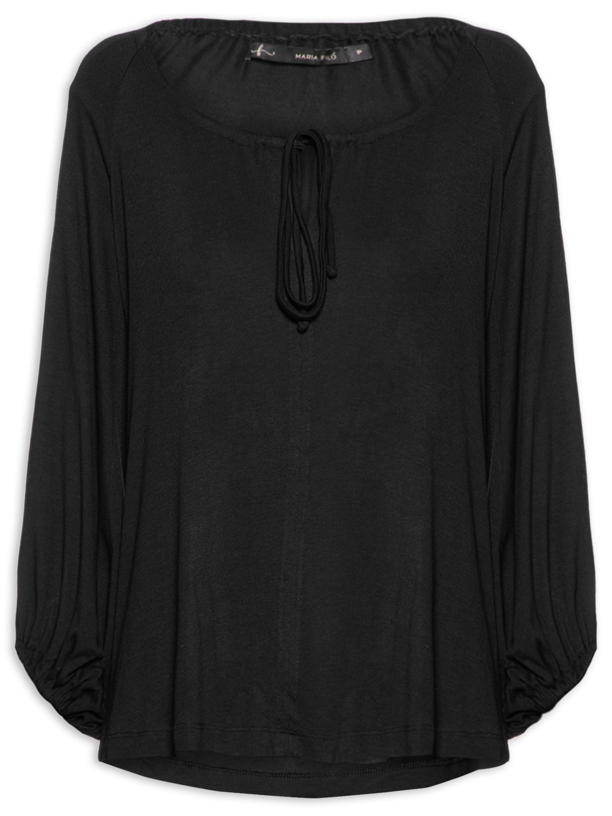 Blusa Feminina Amarração Frente - Preto