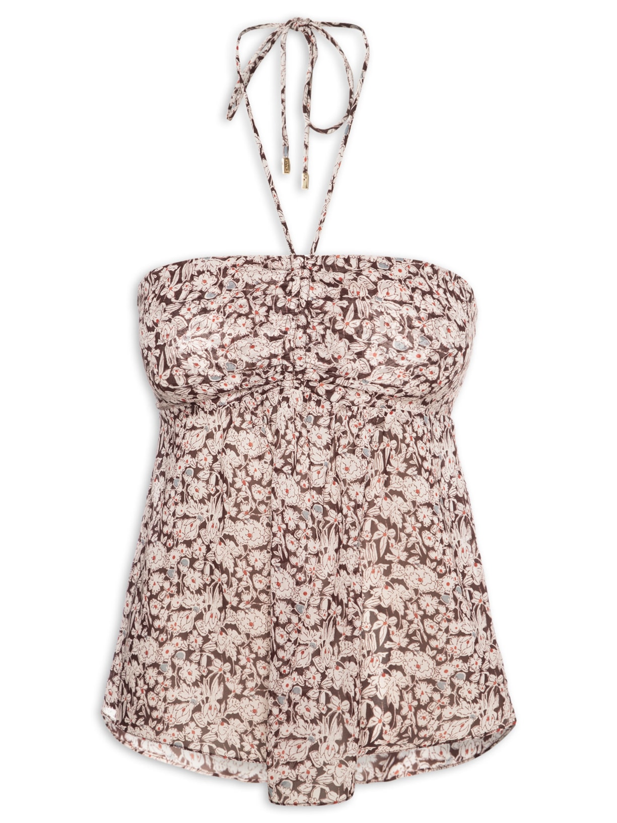 Blusa Feminina Amarração Liberty Chelsea - Marrom