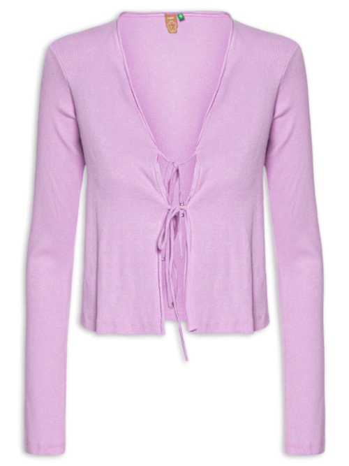 Blusa Feminina Amarração Rib - Roxo