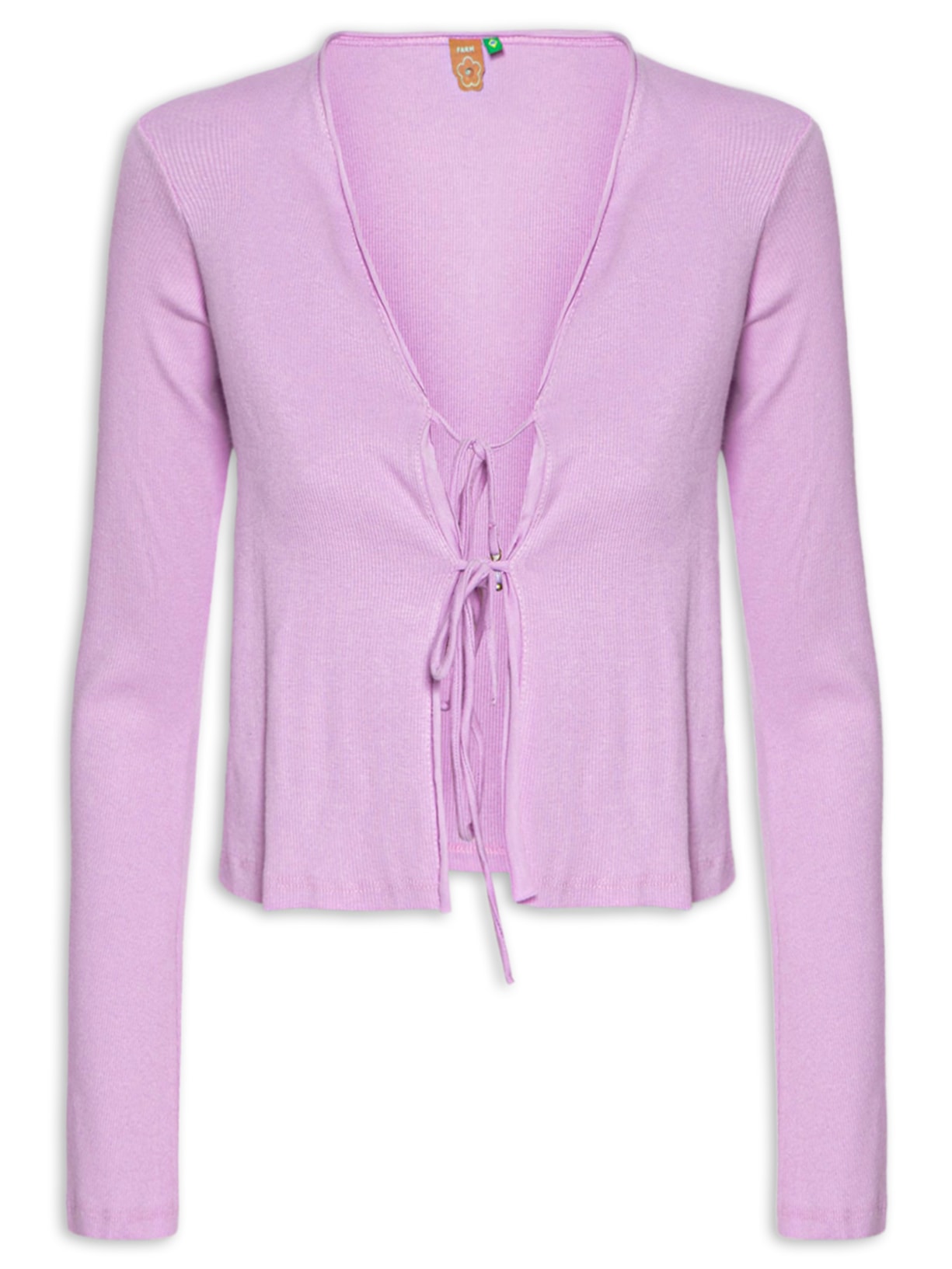 Blusa Feminina Amarração Rib - Roxo