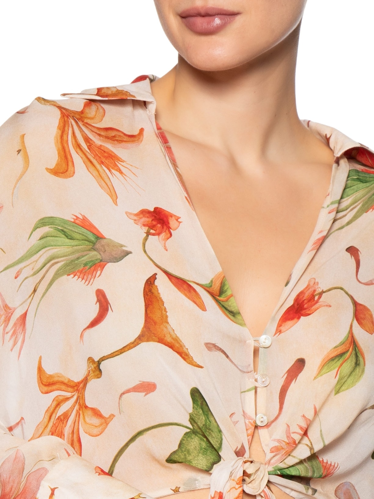 Blusa Feminina Amarração Rosa Animale Resort