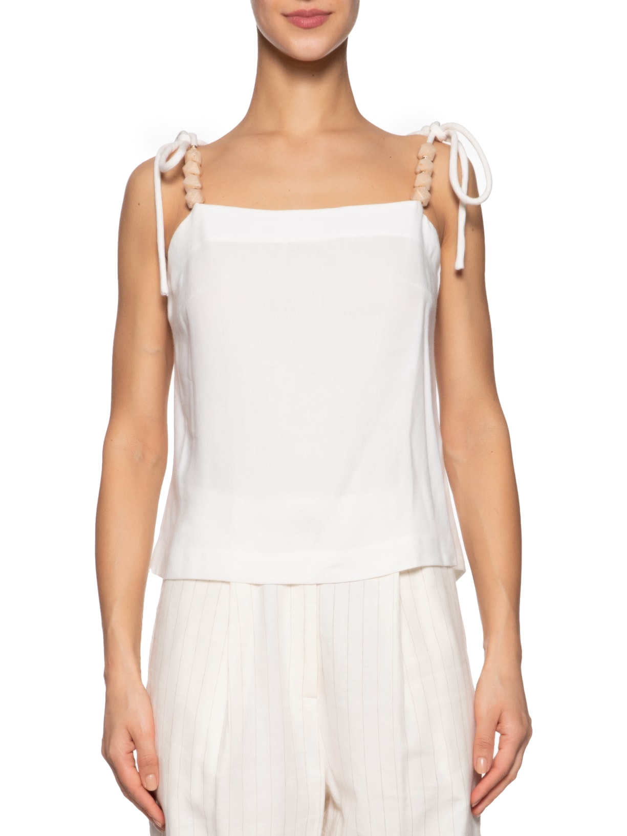 Blusa Feminina Ampla De Linho Off White Animale Jeans