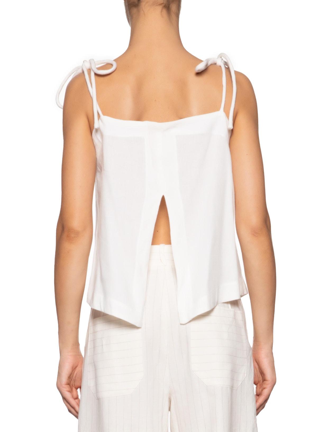 Blusa Feminina Ampla De Linho Off White Animale Jeans