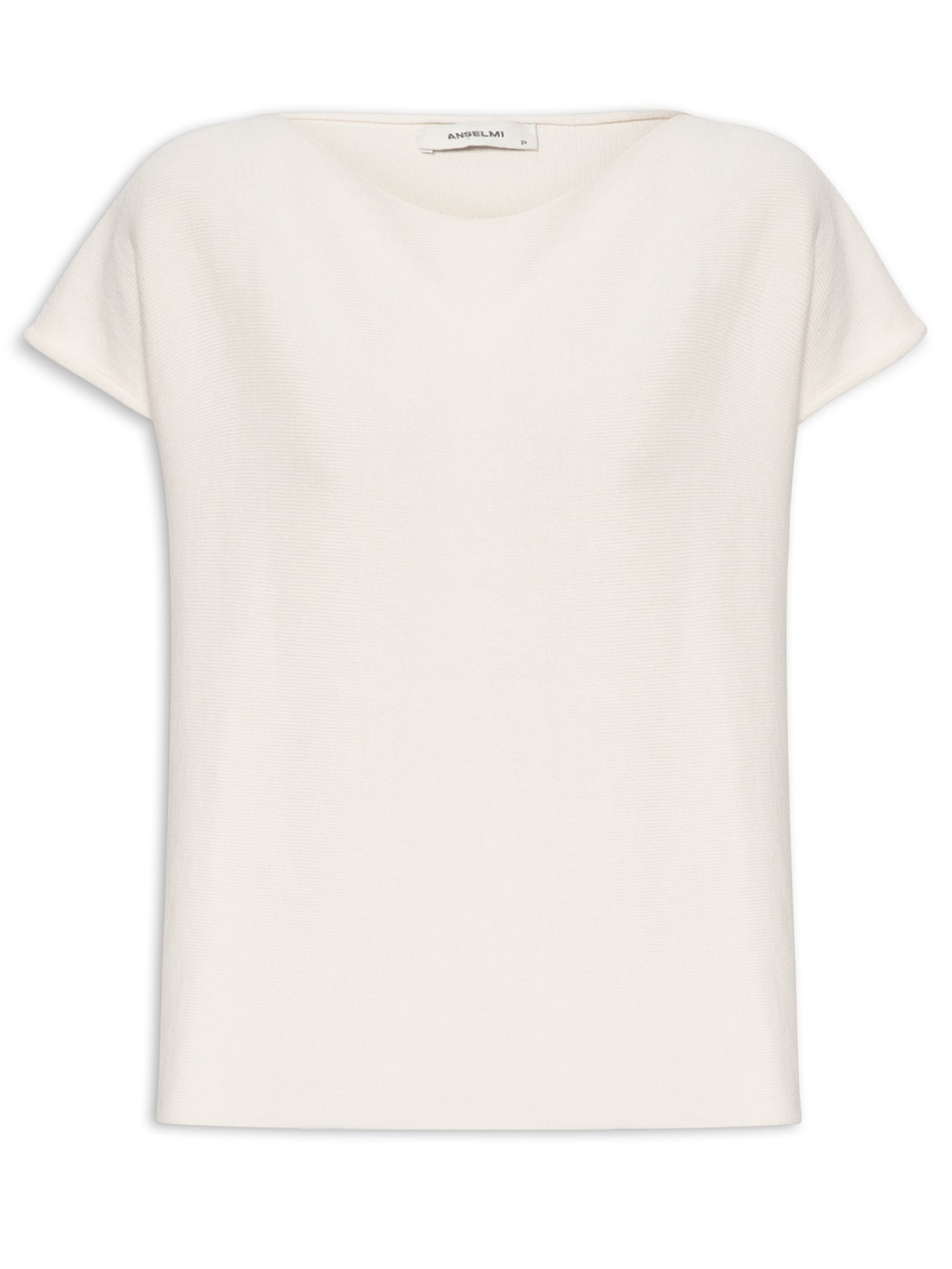 Blusa Feminina Ampla Decote Canoa - Bege