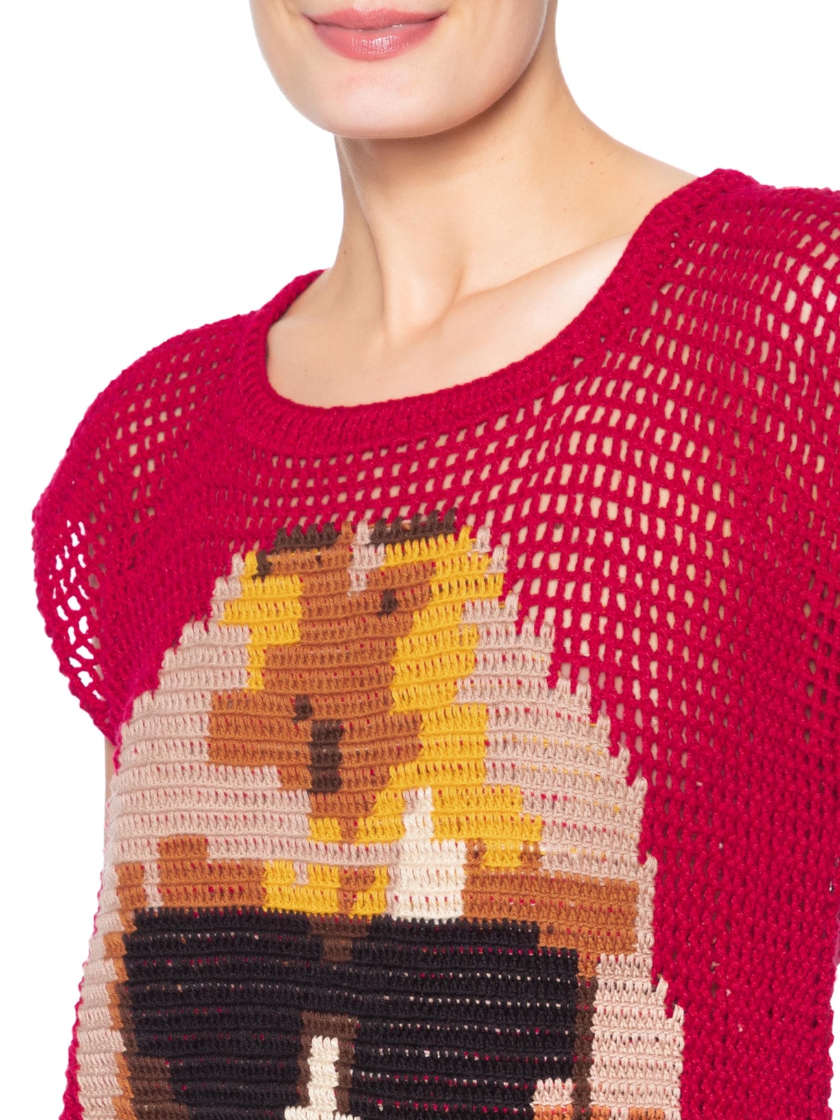 Blusa Feminina Anna Wintour Vermelho Vem Meu Bem