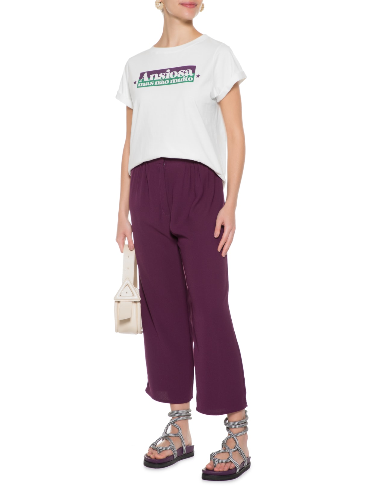 Blusa Feminina Ansiosa Mas Não Muito Branco Jouer Couture + Shop2gether