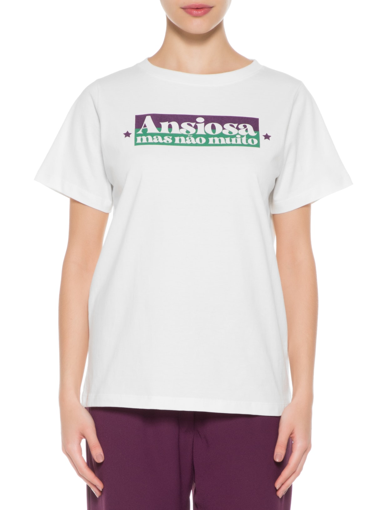 Blusa Feminina Ansiosa Mas Não Muito Branco Jouer Couture + Shop2gether