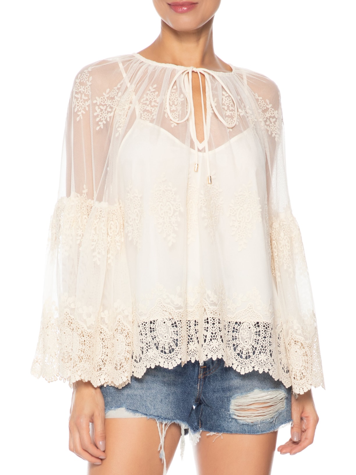 Blusa Feminina Antonella Branco Le Lis