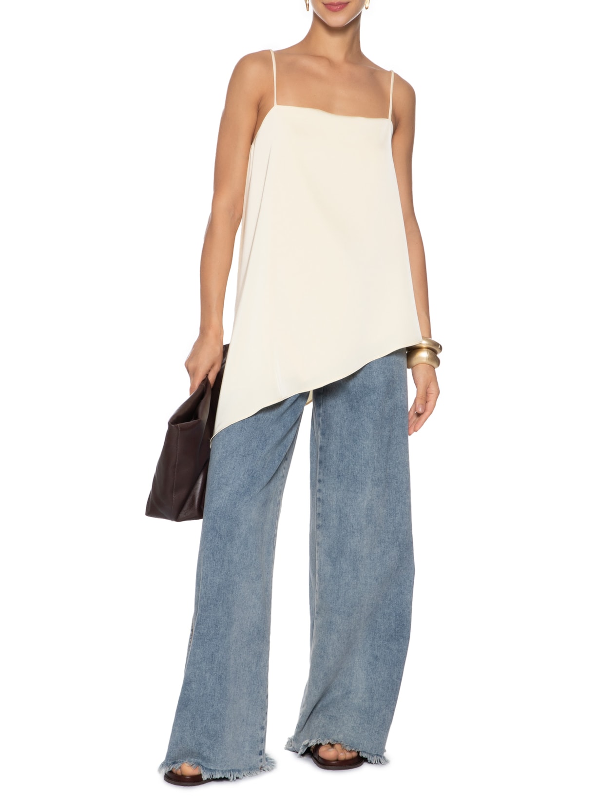 Blusa Feminina Assimétrica Amarelo Market 33