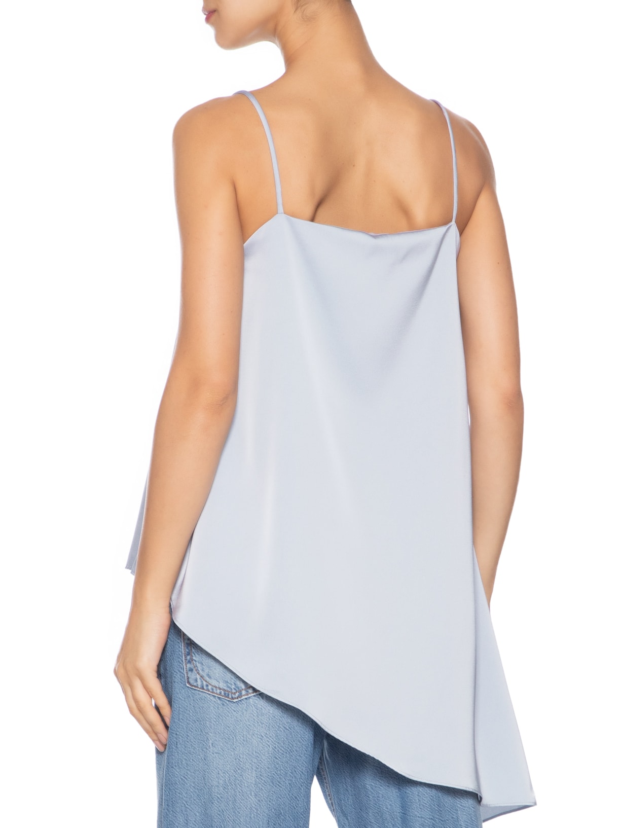 Blusa Feminina Assimétrica Azul Market 33