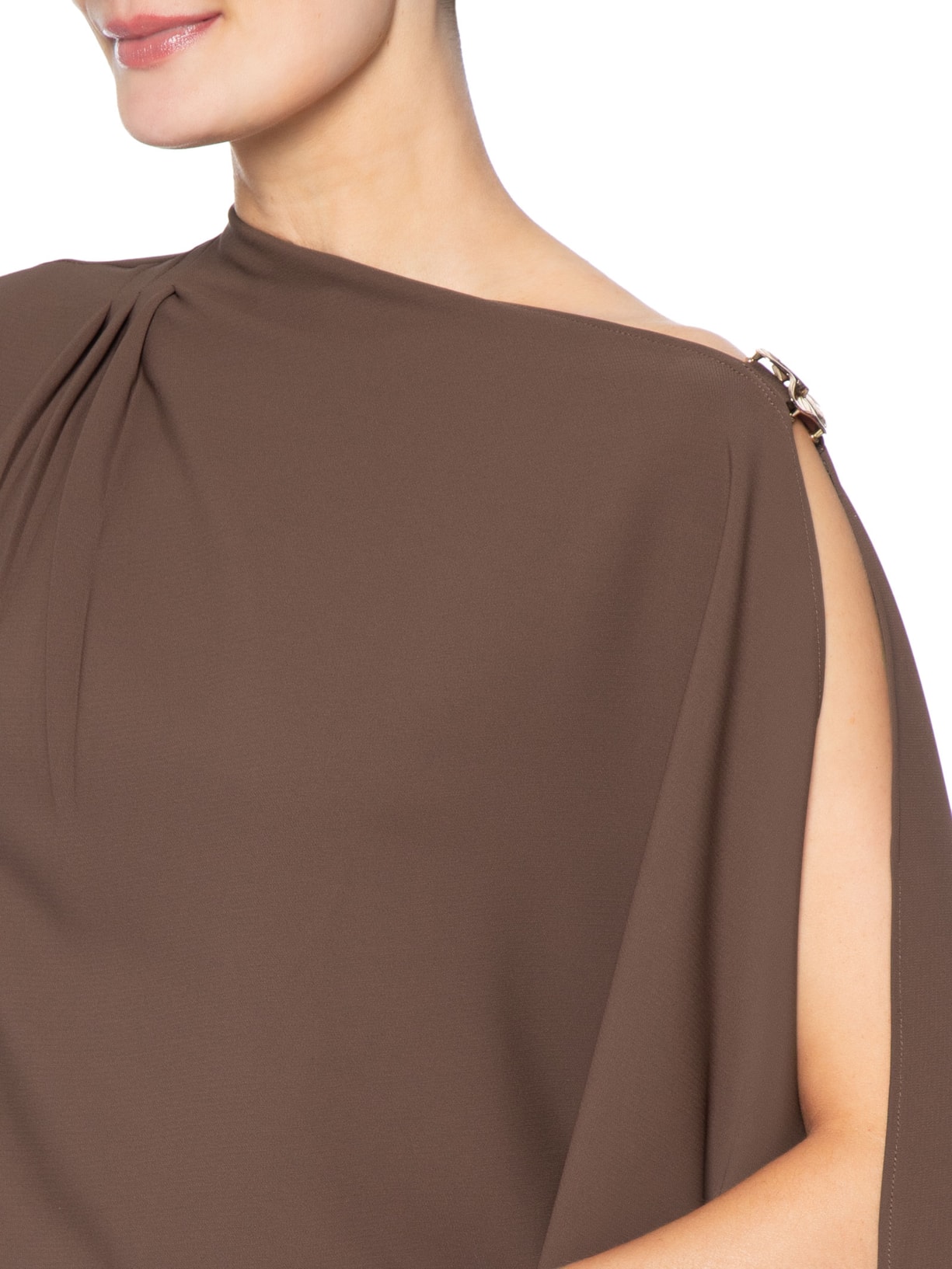 Blusa Feminina Assimétrica Marrom '2Essential
