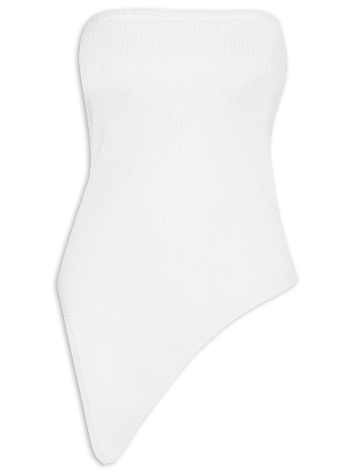 Blusa Feminina Assimétrica Sem manga - Off White