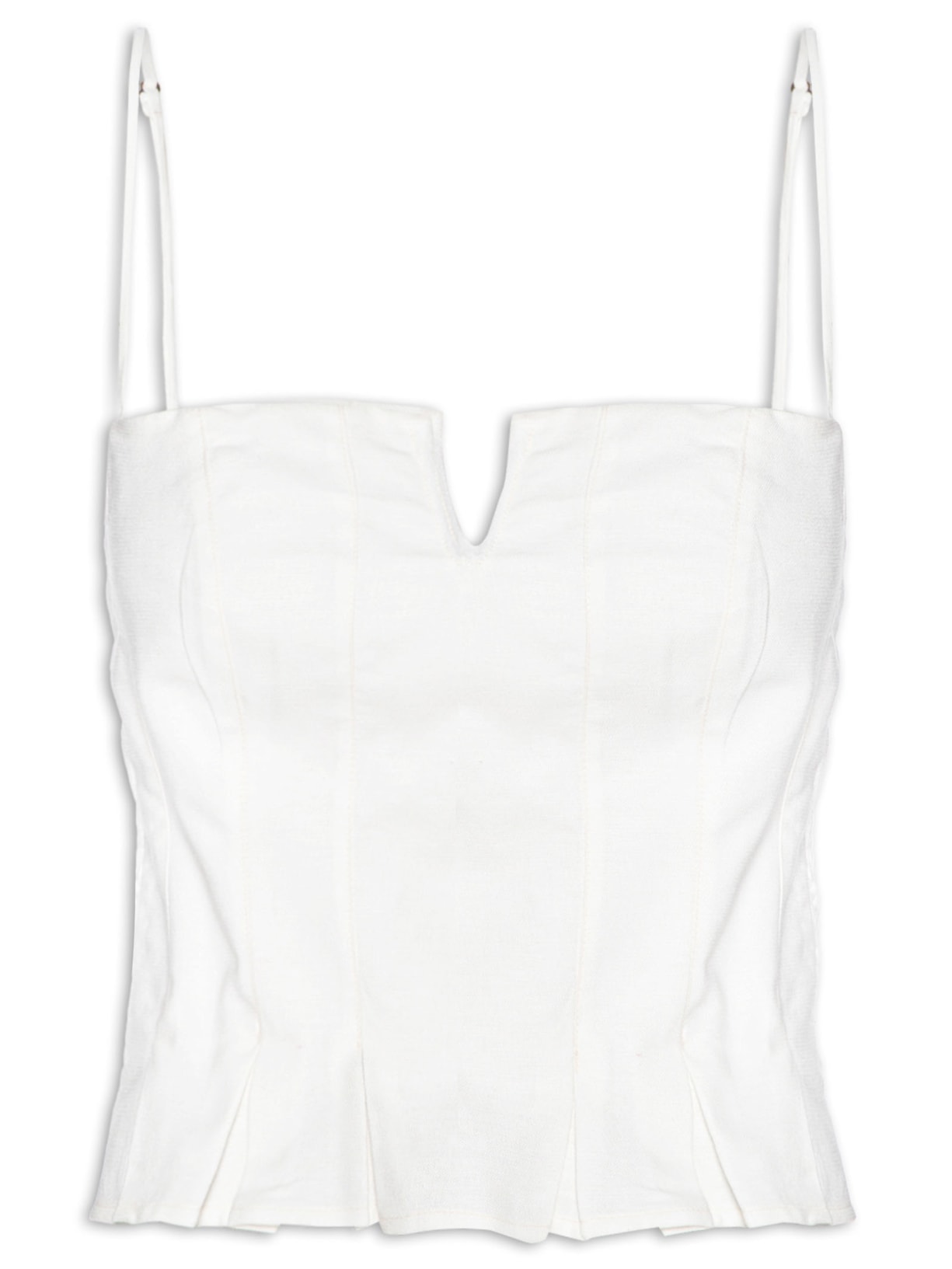 Blusa Feminina Babado Barra Branco Farm