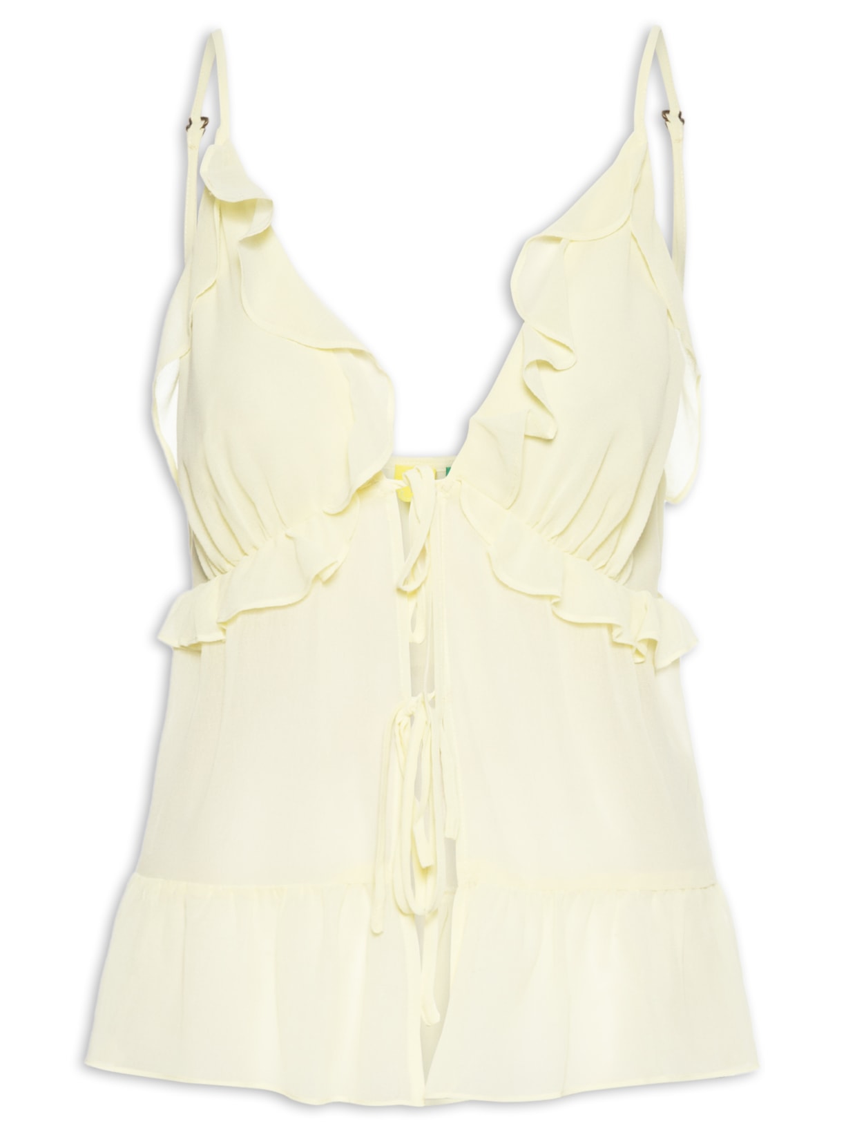 Blusa Feminina Babados Alcinhas - Verde