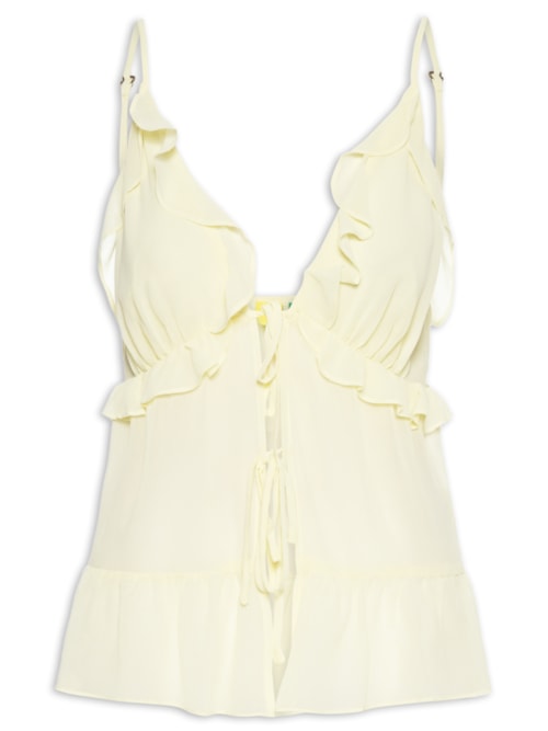 Blusa Feminina Babados Alcinhas - Verde