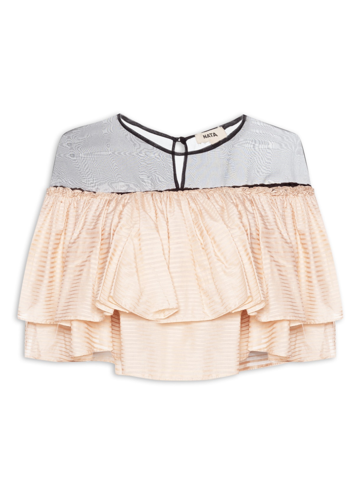 Blusa Feminina Babados - Bege