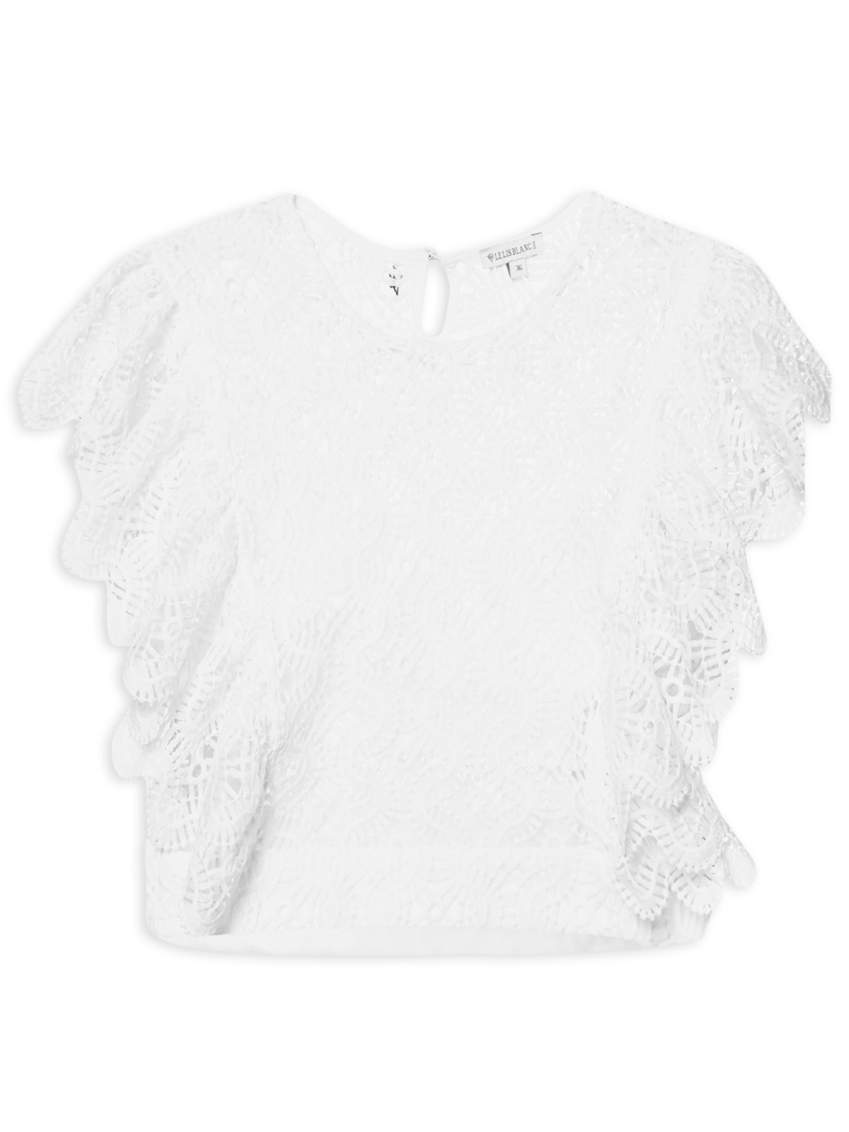Blusa Feminina Babados Tabatha - Off White