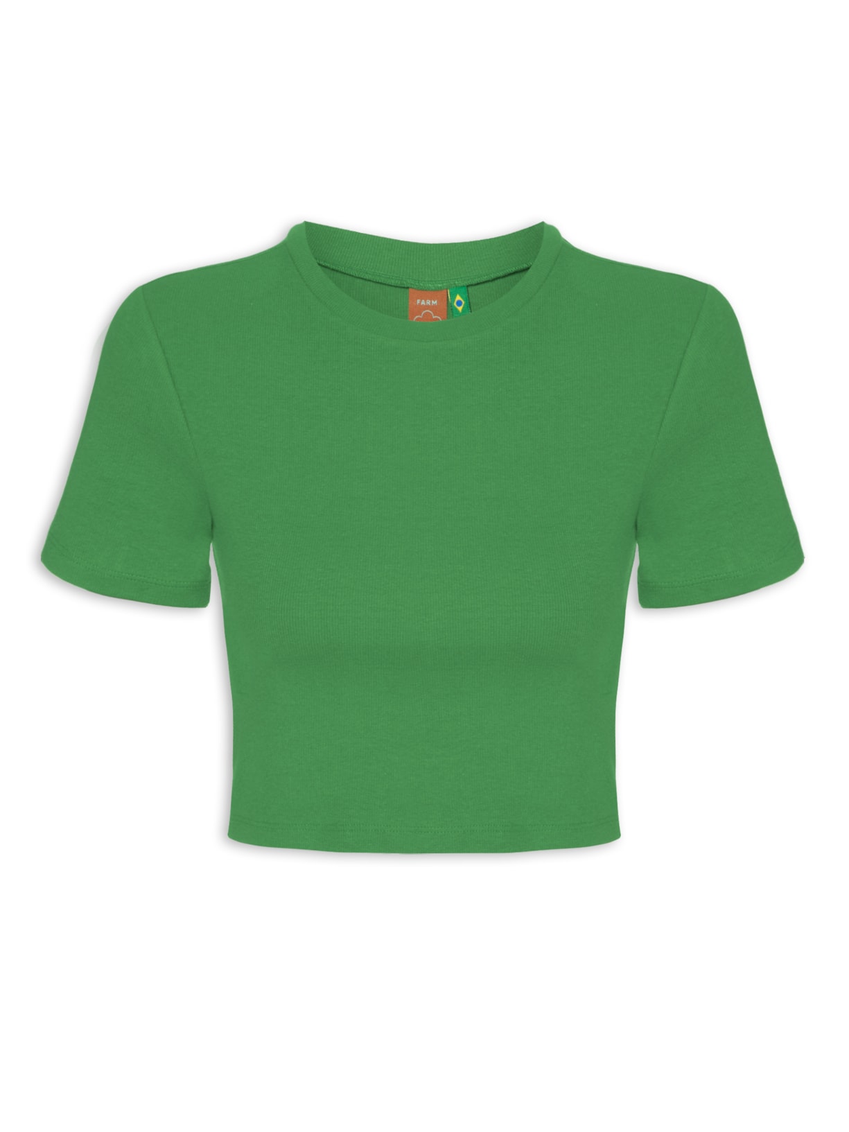 Blusa Feminina Baby Look Rib - Verde