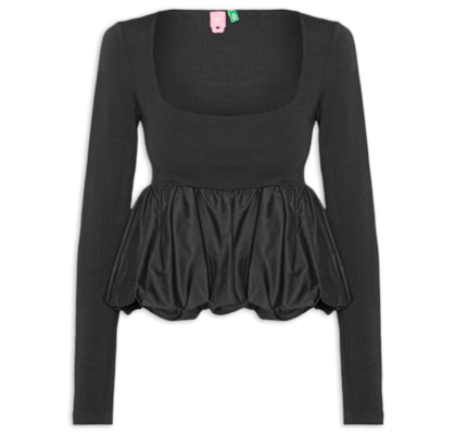 Blusa Feminina Balone - Preto