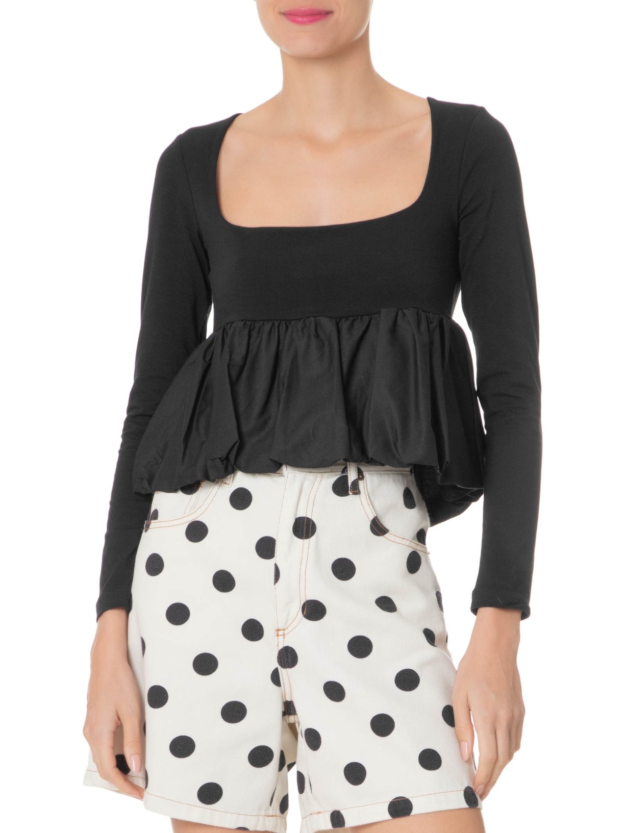 Blusa Feminina Balone Preto Farm