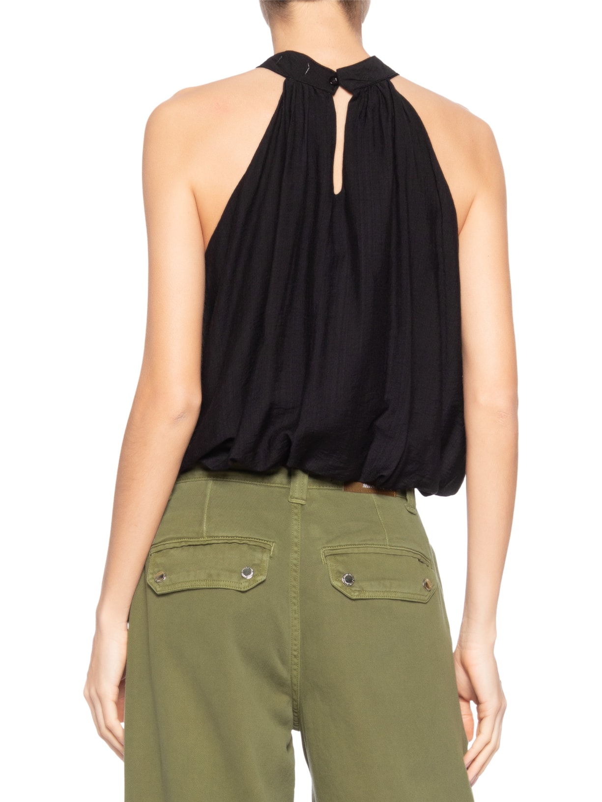 Blusa Feminina Balonê Preto Market 33