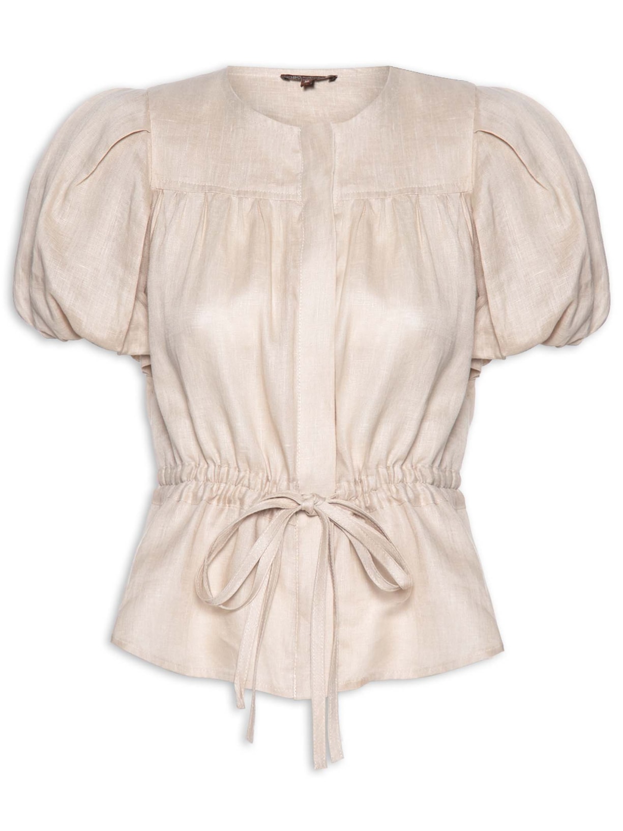 Blusa Feminina Baloon Sable Linho - Bege