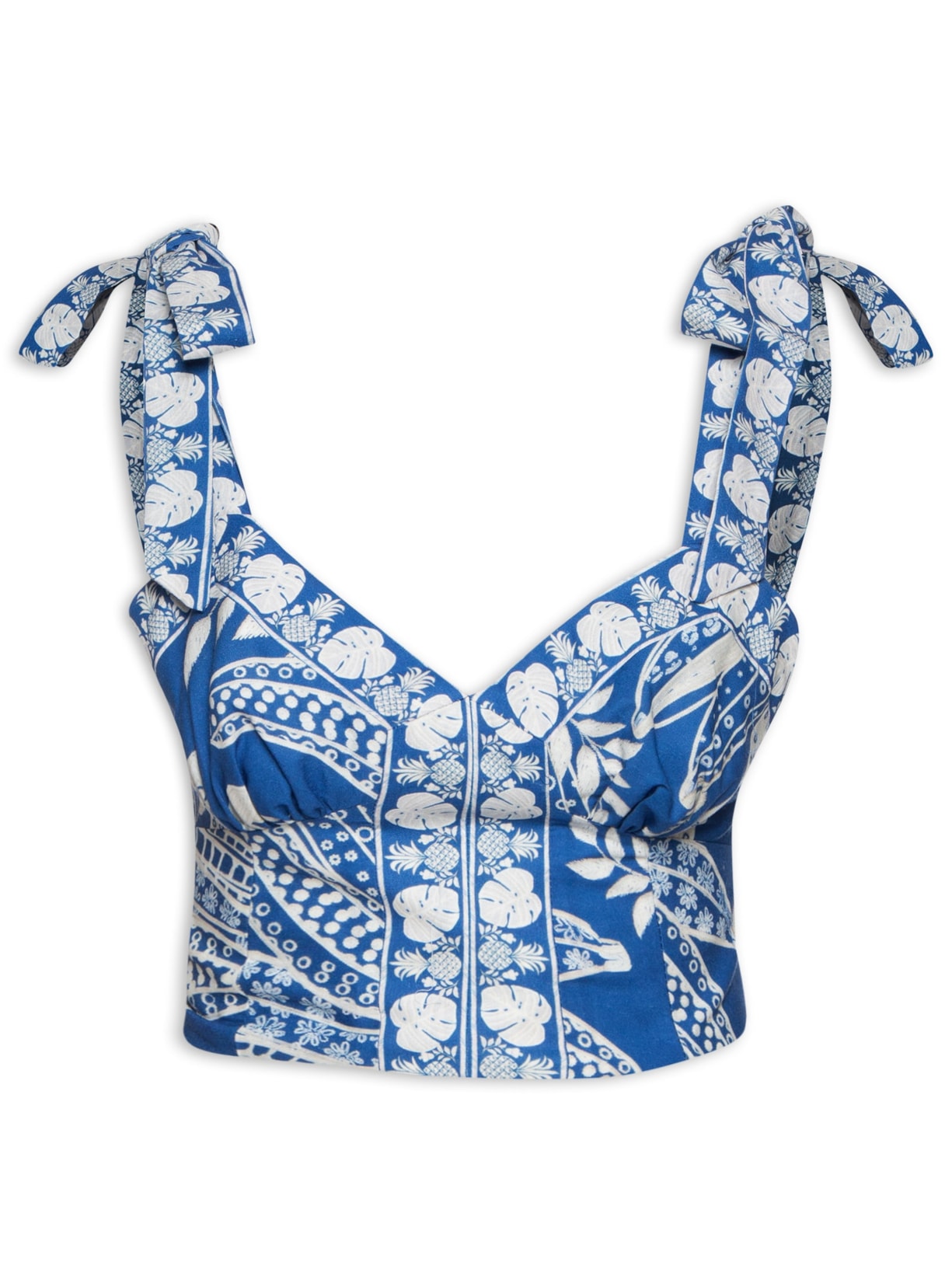 Blusa Feminina Banana De Renda - Azul