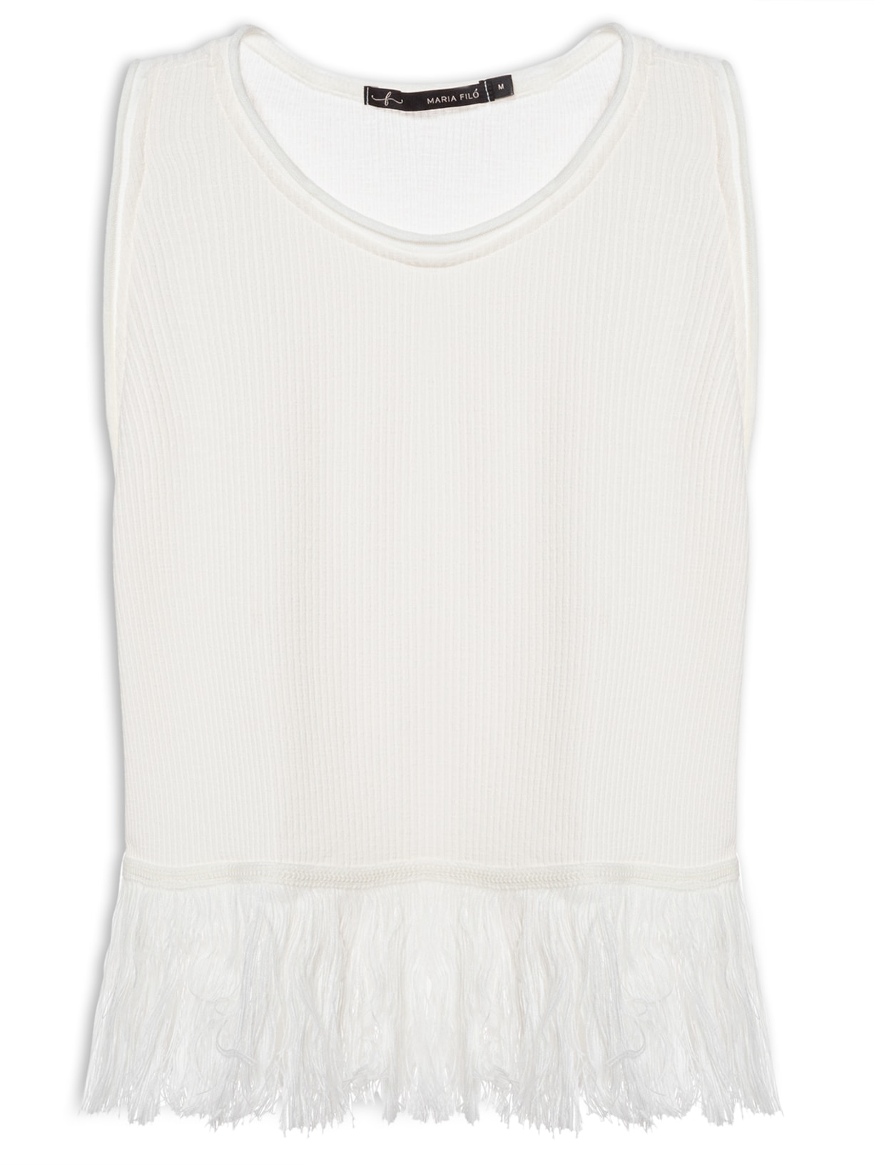 Blusa Feminina Barra Franja - Off White