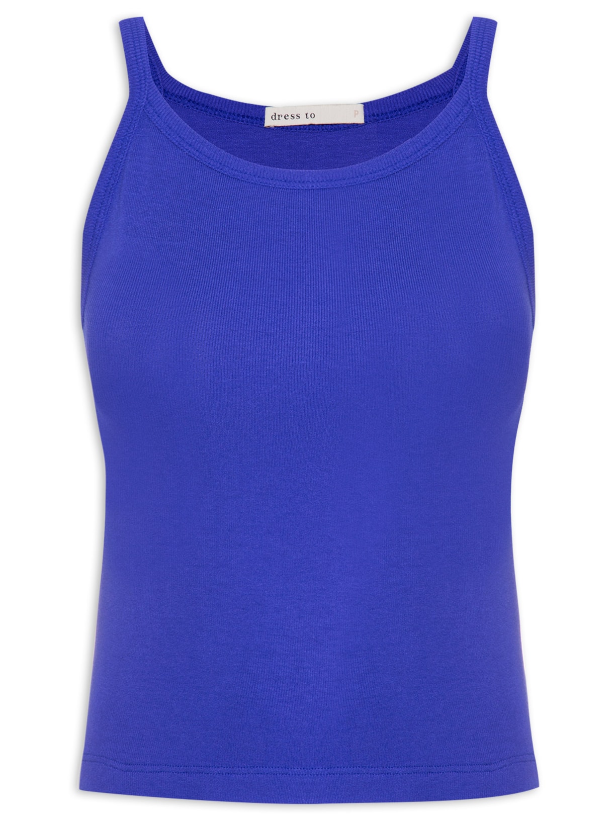Blusa Feminina Básica Canelada - Azul