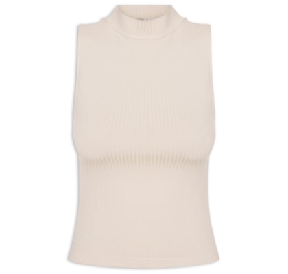 Blusa Feminina Básica Canelada - Bege