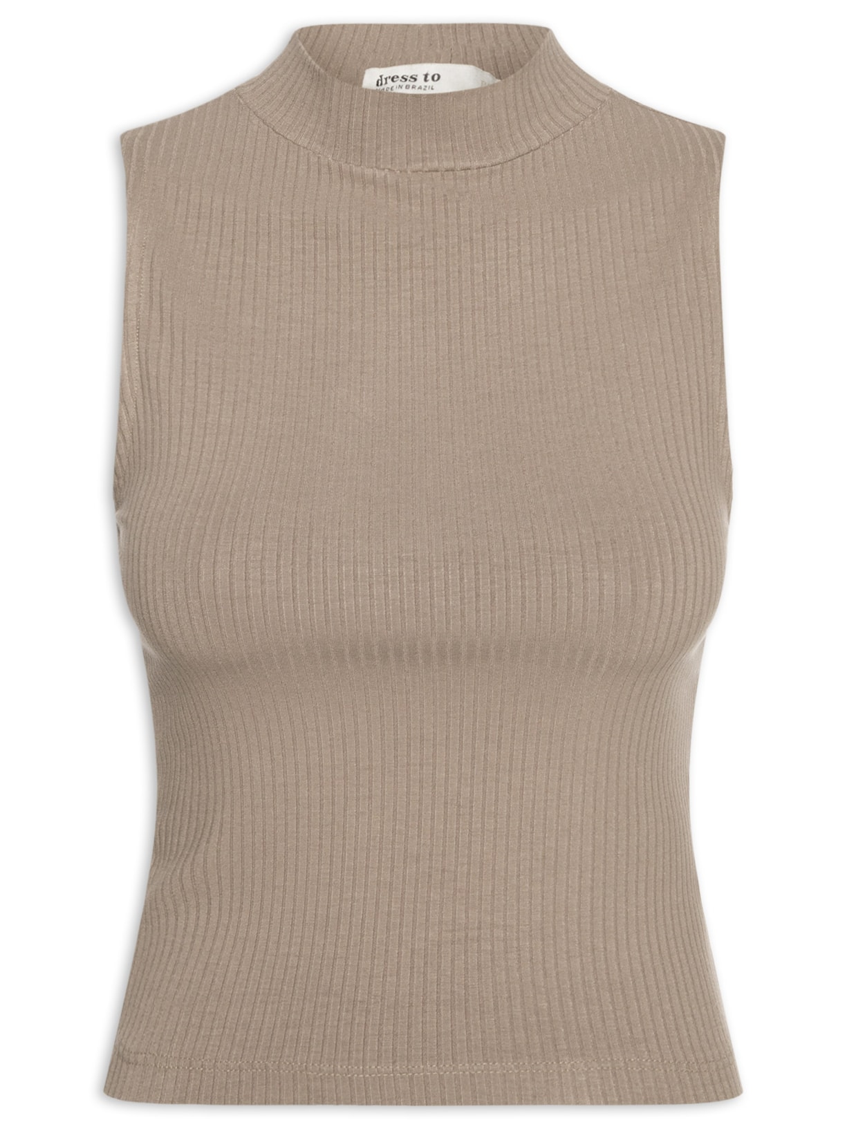 Blusa Feminina Básica Canelada - Cinza