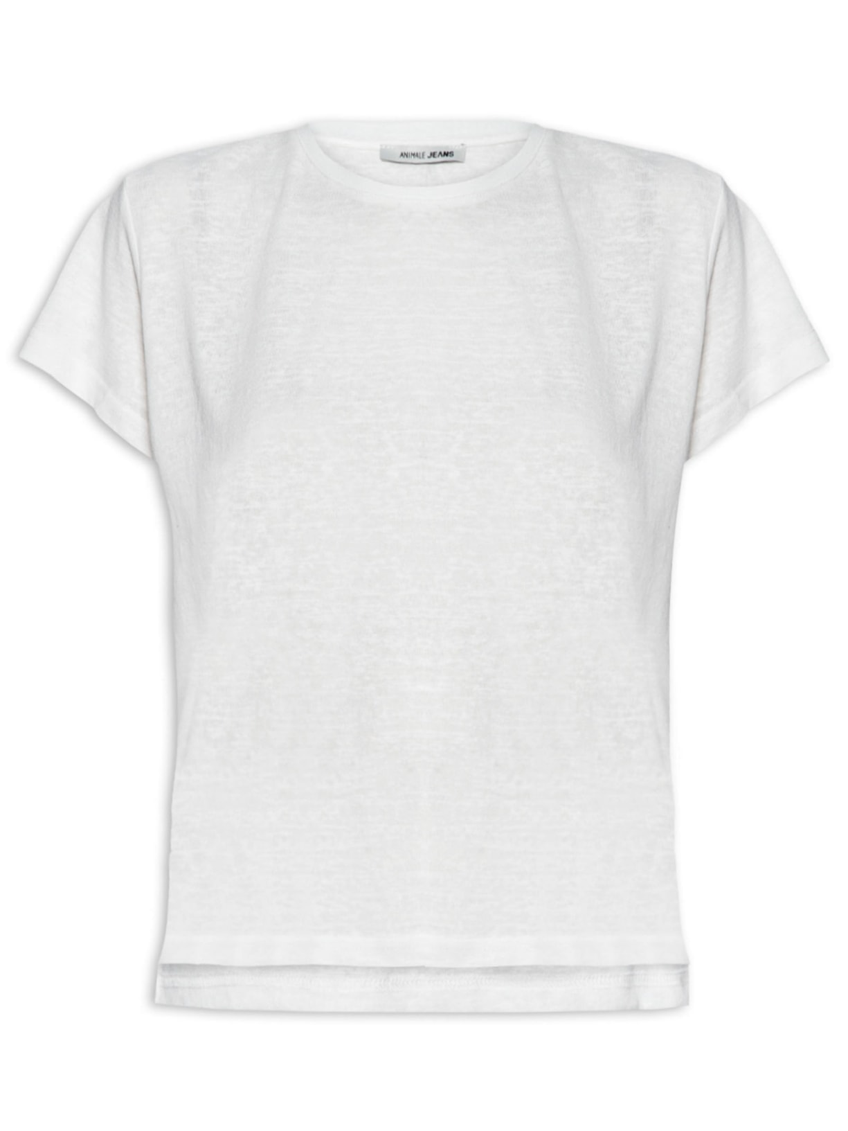 Blusa Feminina Básica Decote Redondo - Branco