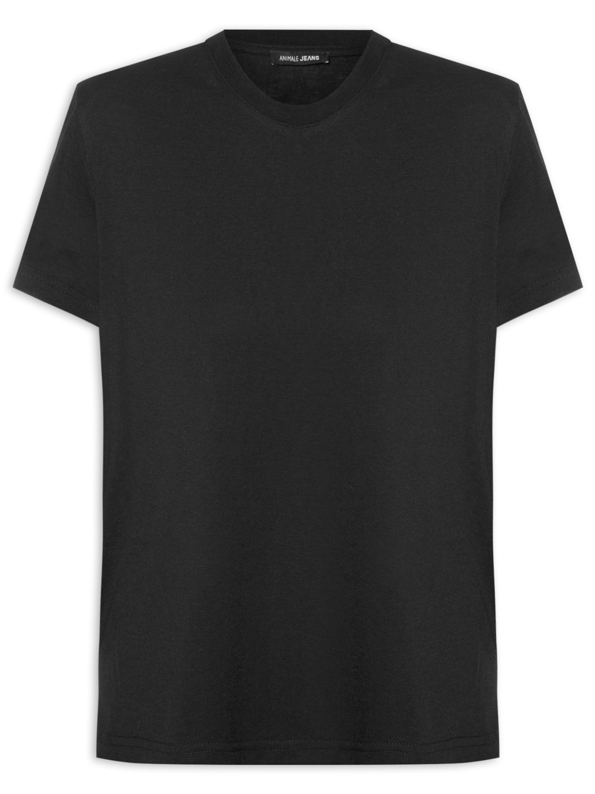 Blusa Feminina Básica Decote Redondo - Preto