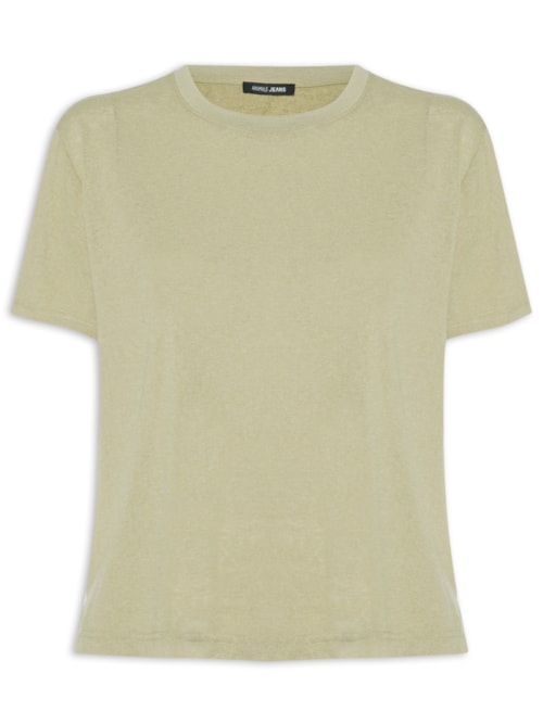 Blusa Feminina Básica Decote Redondo - Verde