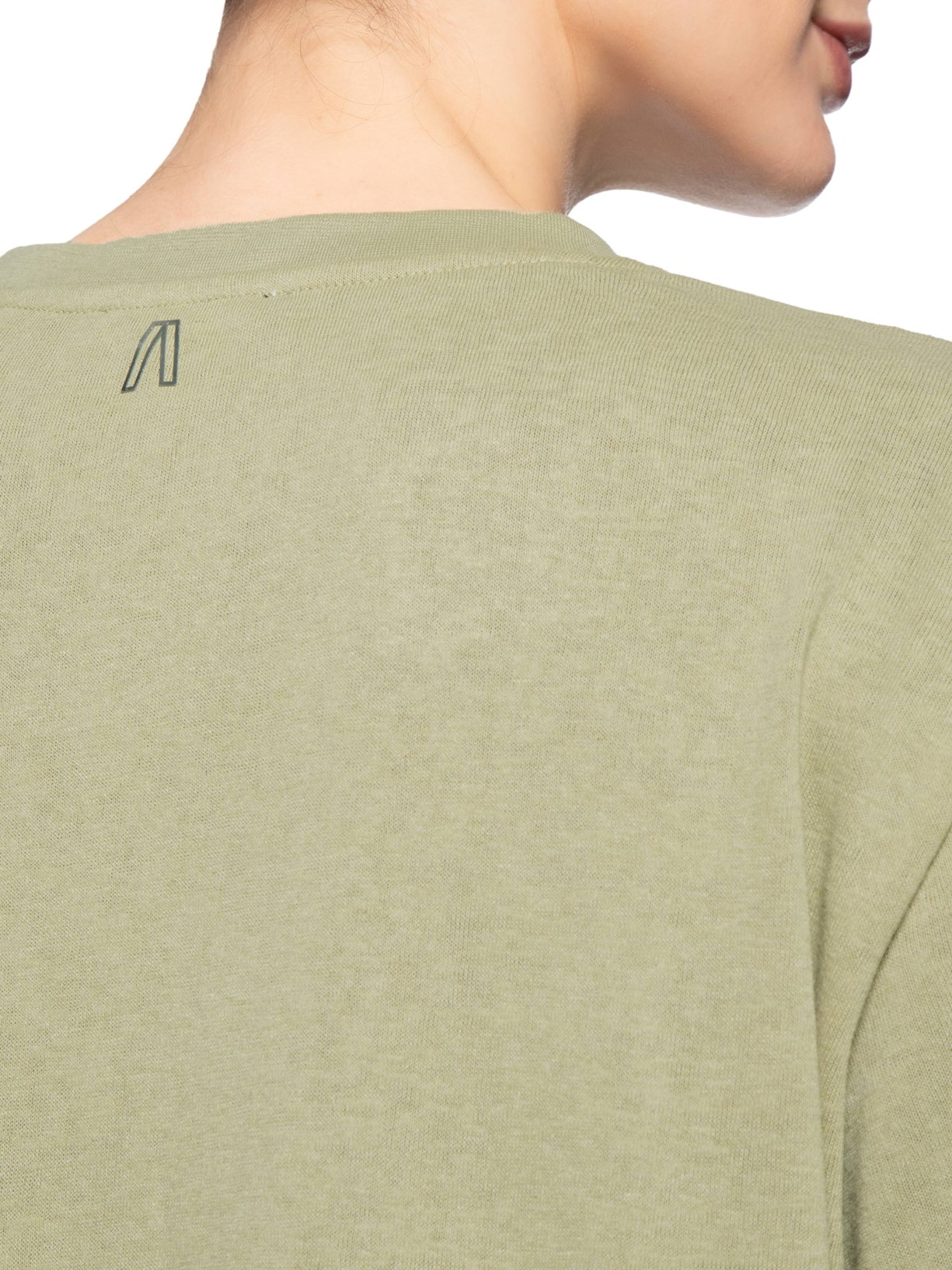 Blusa Feminina Básica Decote Redondo Verde Animale Jeans