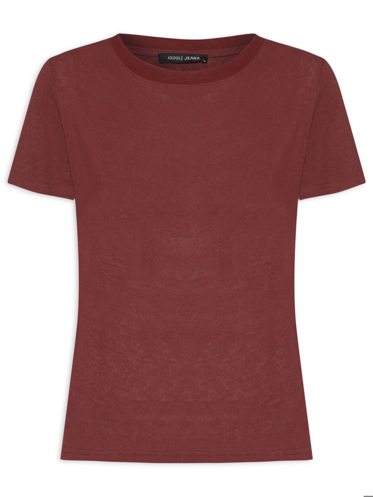 Blusa Feminina Básica Decote Redondo - Vinho