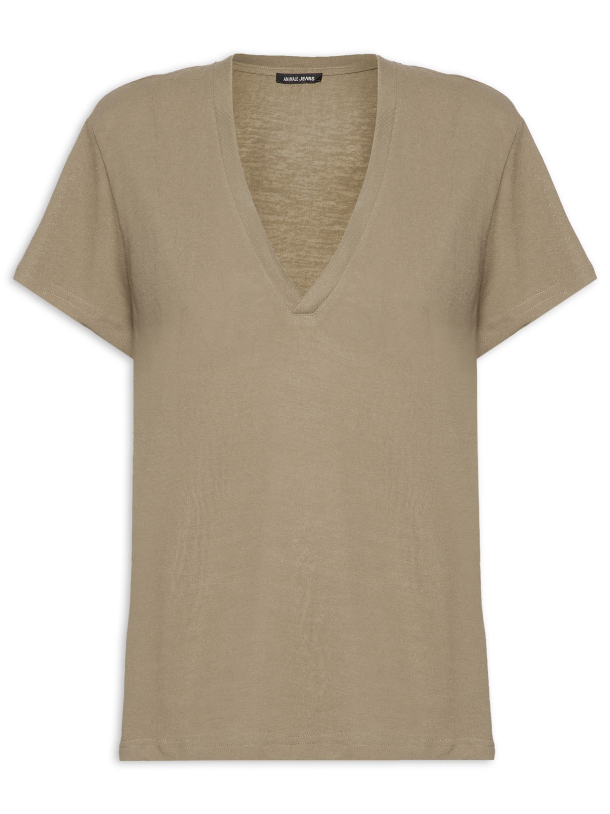 Blusa Feminina Básica decote V - Verde